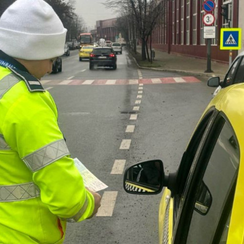 Zeci de taximetriști controlați de poliție în Bacău