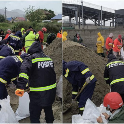 Pompierii din Bacău intervin în urma inundațiilor