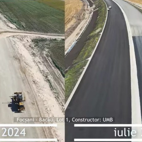VIDEO – Autostrada A7 Moldova: Cum au evoluat lucrările în ultimul an pe loturile rămase de construit