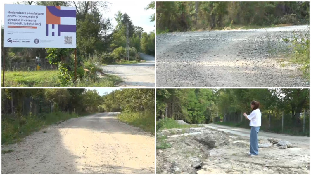 Austeritatea golește șantierele din Gorj: drumul din Alimpești, neterminat după blocarea fondurilor Anghel Saligny