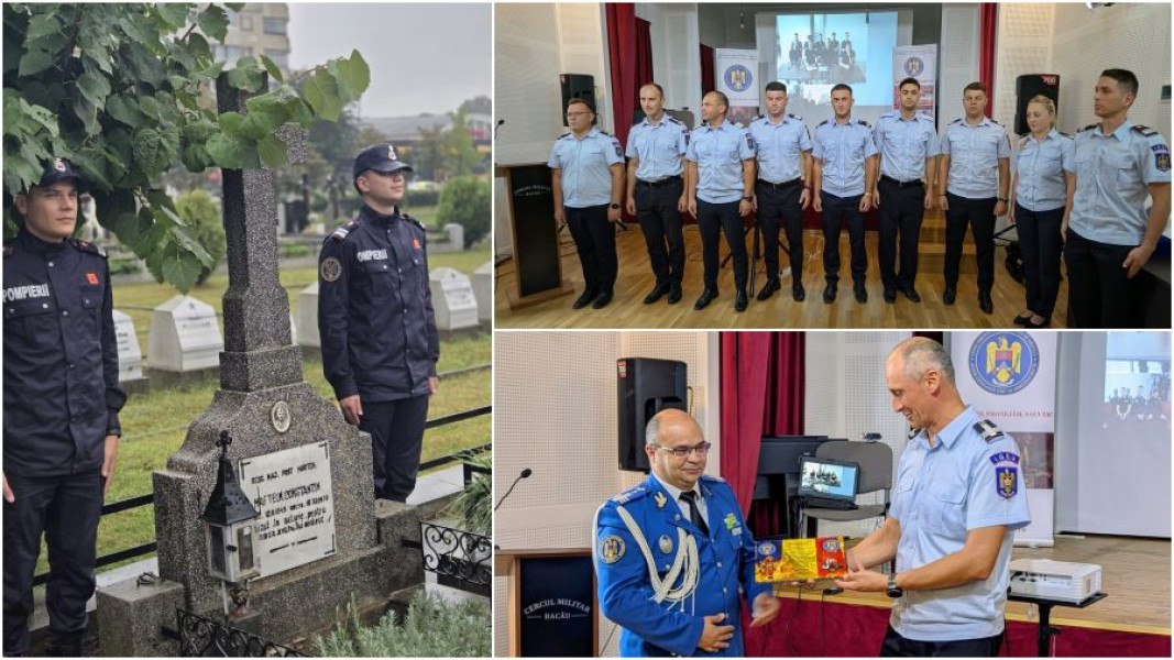 Ziua pompierilor din Bacău, omagiu și ceremonii de cinstire a eroilor