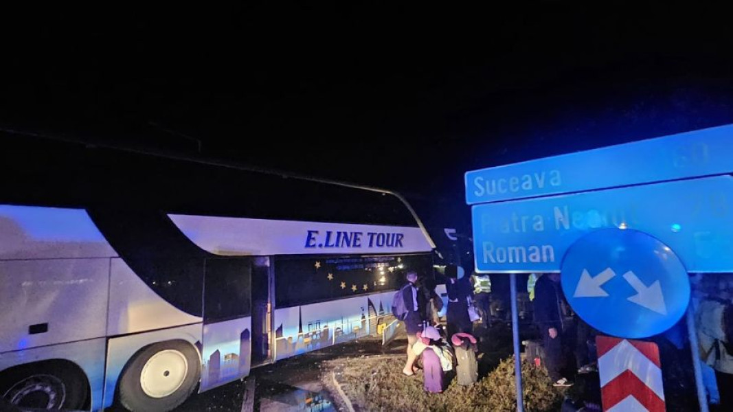 Accident cu autocar în comuna Nicolae Bălcescu soldat cu cinci răniți